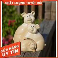 Giá hủy diệt - Đồ gốm sứ trang trí nhà cửa độc đáo ấn tượng Gia đình lợn