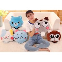 💥GIÁ HỦY DIỆT💥 FREESHIP ĐƠN 99K_Bộ chăn và gối du lịch, văn phòng, quà tặng hình con mèo cực hot Hàng Loại I