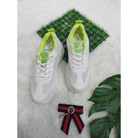 [GIÁ HUỶ DIỆT] GIÀY SNEAKER NỮ TRẮNG PHỐI XANH CHUỐI