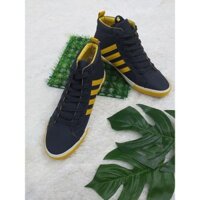 [GIÁ HUỶ DIỆT] GIÀY SPORT NAM CỔ CAO DA XANH SỌC VÀNG