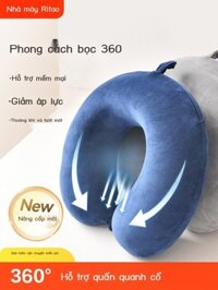 (Giá Hủy Diệt) Gối hình chữ U gối cổ mút xốp máy bay gối gối cổ sinh viên du lịch ngủ di động gối h