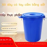 (Giá Hủy Diệt) Hộ gia đình nhựa dày cực lớn xô có nắp chứa nước xô pha xô lên men cao su xô tắm xô