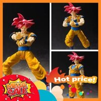 🌟GIÁ HỦY DIỆT🌟 Mô Hình Son Goku Super Saiyan God Dragon Ball Super 7 Viên Ngọc Rồng SHF - S.H. Figuarts Full Box