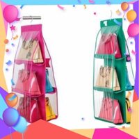 [GIÁ HỦY DIỆT] Móc Treo Túi Xách MTX 3 Tầng 6 Ngăn Chất Liệu Vải Không Dệt Tiện Dụng