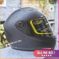 [Giá Hủy Diệt]  Mũ bảo hiểm fullface asia MT-136 đen nhám