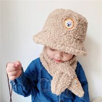 (Giá Hủy Diệt) Mũ nhung lông cừu mùa đông cho bé, mũ bé gái, mùa thu đông ấm áp dễ thương, siêu dễ