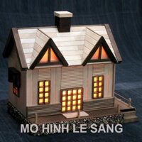 [GIÁ HUỶ DIỆT] Nhà que kem gỗ | Nhà mô hình làm sẵn, giúp bạn tiết kiệm chi phí, thời gian và công sức