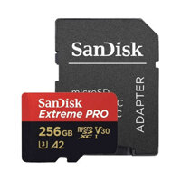 Giá Hủy Diệt Thẻ nhớ MicroSDXC SanDisk Extreme PRO A2 V30 U3 Class 10 UHS-I 200MBs - Hàng Nhập Khẩu - 256GB
