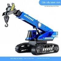 (Giá Hủy Diệt) Trẻ Em Cần Cẩu Đồ Chơi Cần Cẩu Bánh Xích Đèn Cần Cẩu Mô Hình Kỹ Thuật Mô Phỏng Xe Tr