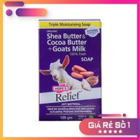 (Giá huỷ diệt) Xà bông diệt khuẩn dưỡng ẩm sữa dê và bơ ca cao Hope’s Relief Soap Goat’s Milk, Shea&Cocoa 125g