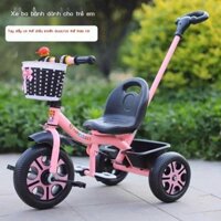 (Giá Hủy Diệt) Xe ba bánh trẻ em, xe đạp, xe đẩy trẻ em nam nữ 1-3-5 tuổi, xe đạp, có thể ngồi trên