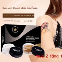 (Giá Hủy Diệt)Hình Xăm Che Khuyết Điểm Bao Hiện Vật Sẹo Vết bớt Khối Hickey Đốm Trắng Giả Màu Da C