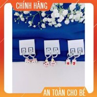 [GIÁ HỦY DIỆT]KHUYÊN TAI TRẺ EM BẠC TA HÌNH MÈO ĐÁNG YÊU