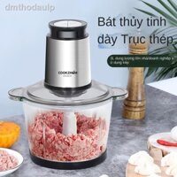 (Giá Hủy Diệt)✁Máy xay thịt gia đình làm nhân bánh bao inox nồi cơm điện đa năng nhỏ băm tỏi xào rau củ