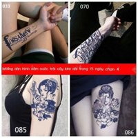 (Giá Hủy Diệt)Nước ép hoa cánh tay hình xăm dán nam nữ chống thấm nước mô phỏng hình xăm dán không