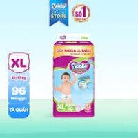 [GIÁ HỦY DIỆT]Tã/bỉm quần Bobby đệm lưng thấm mồ hôi Mega Jumbo XL96 (12-17kg)