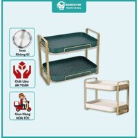 Giá kệ để cốc chén ly Cao cấp 2 tầng .Nhựa Pp Khung kim loại Sơn tĩnh điện _Chống gỉ