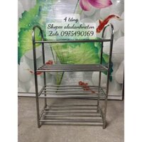 giá kệ để giày dép inox 3 tầng 4 tầng hàng siêu dày