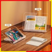 Giá kê đọc sách kiêm kệ đa năng laptop tablet R23 từ mika trong suốt tinh tế, tiện lợi.