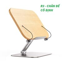 Giá Kê Đọc Sách, Laptop, iPad.. Đa Năng Từ Hợp Kim Nhôm Và Gỗ, Điều Chỉnh Độ Cao, Chân Đế Xoay 360 Độ DIGIMIX