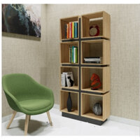 Giá kệ gỗ 08 ô vuông để đồ trang trí phòng khách KSG61