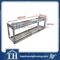 Giá kệ Inox treo tường 2 tầng nan THGTT-2N160
