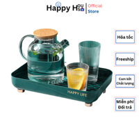 Giá kệ khay úp cốc chén, để bộ trà nhựa PP cao cấp sang trọng