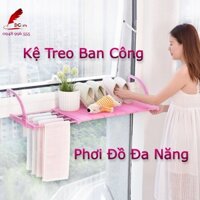 Giá Kệ Phơi Quần Áo Đa Năng Giàn Kệ Để Đồ Thông Minh Xếp Gấp Gọn Treo Ban Công