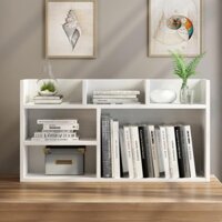 Giá Kệ Sách Để Bàn Gỗ Nhựa Không Ẩm Mốc, Không Bong Tróc, Kệ Sách Đa Năng Tối Ưu Không Gian Kích Thước 60*17*46 cm