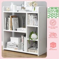 Giá - kệ sách lắp ghép thông minh bắt vít chắc chắn không cần khoan vật liệu gỗ nhựa PVC cao cấp chống nước, ẩm mốc