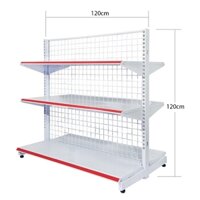 Giá kệ siêu thị đôi ( dài 120cm x  cao 120cm ) 3 tầng