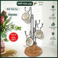 Giá Kệ Treo Cốc 6 Móc Cao Cấp, Sang Trọng, Tiện Lợi  AE-1012