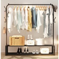 Giá Kệ Treo Quần Áo 2 Tầng Chữ U Khung Thép Nhập Khẩu