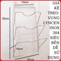 Giá Kệ Treo Vung 3 Tầng Inox 304 LYNCEN Sử Dụng Miếng Dán Siêu Dính, Chắc Thi Công Lắp Đặt Dễ Dàng Cho Bếp Nhà Bạn.