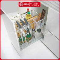 Giá Kéo Dao Thớt, Gia Vị Tủ Bếp Hiệu CELAENO CAO CẤP - INOX 304 - Ray Âm Giảm Chấn - Bảo Hành Viễn Viễn - Có Thợ Lắp