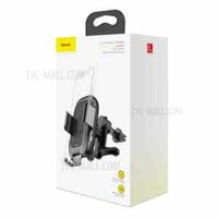 Giá kẹp điện thoại trên ô tô Baseus tích hợp sạc không dây chuẩn Qi 10W cho iPhone 8/8Plus/X/Xs/Xs Max, Samsung Galaxy S8/S9, Note 8/9