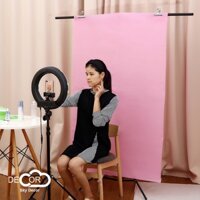 Giá, khung treo phông chữ T chụp ảnh, quay video beauty, makeup, livestream Sky Decor - Tặng kèm kẹp