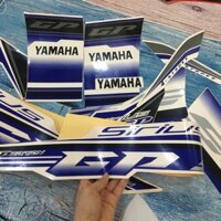 [GIÁ KỊCH SÀN] Bộ tem xe Sirius GP xanh trắng  A40-66 (9259)