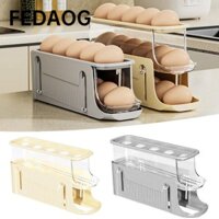 Giá lăn trứng FEDAOG, Giá đỡ trứng cuộn 3 tầng gấp, Tiết kiệm không gian di động Tủ lạnh dung tích lớn Hộp đựng trứng Đồ dùng nhà bếp