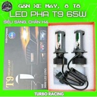 [GIÁ LẺ 1 BÓNG] Đèn Pha Bi Cầu Mini T9 H4 - Cắt Sáng Chống Chói Nét, Chân H4 Lắp Đặt Như Zin Cho Ô Tô - Xe Máy