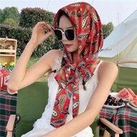 Giả Lụa Nữ Mũ Khăn Trùm Đầu Đa Năng Thời Trang Ruy Băng Hood Chống Nắng Satin 2.28 Lụa Thời Trang S