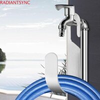 Giá lưu trữ cuộn ống nước RADIANTSYNC, Giá đỡ vòi tưới nước di động gắn tường, Thép không gỉ chịu lực chịu lực mạnh mẽ Giá đỡ ống giữ ống trong vườn