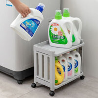 Giá lưu trữ nhà vệ sinh nhiều tầng có bánh xe, tổ chức bột giặt, giá lưu trữ sàn nhiều tầng cho ban công IAWN XIRY