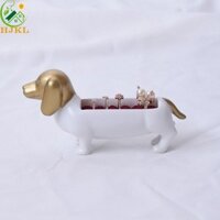 Giá lưu trữ nhẫn HJKL Chó dễ thương Hộ gia đình Kawaii
