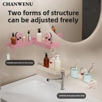 Giá lưu trữ vòi CHANWENU, Cốc hút Kệ lưu trữ tường hình chữ U, Có thể tháo rời Không đục lỗ Giỏ đựng đồ phòng tắm treo tường Nhà tổ chức phòng tắm