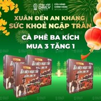 [Giá Mở Bán] Cà Phê Ba Kích - Ngọc Cẩu - Đông Trùng - Linh Chi Hộp 15 gói x 10gram  Cafe Coffee
