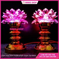 [Giá một cặp] Đèn thờ hoa sen LED đổi màu tiết kiệm điện để bàn thờ, đèn thờ cúng, đèn bàn thờ MR-SEN3