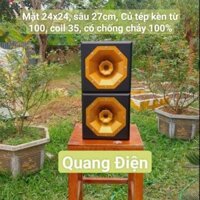 [Giá Một Cặp] Loa Tép (Treble) Kèn Hộp Gỗ Cao Cấp Phủ Sơn Sần Chống Nước, Có Trang Bị Mạch Chống Cháy - Cubo Mart