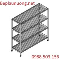 Giá nan inox 4 tầng