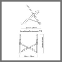 Giá nâng đỡ máy tính xách tay, laptop, macbook chống mỏi dạng gập điều chỉnh được NEXSTAND K2